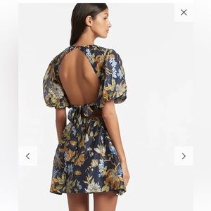 SIR the label Lilian Floral Open Back Mini Dress SIZE:0